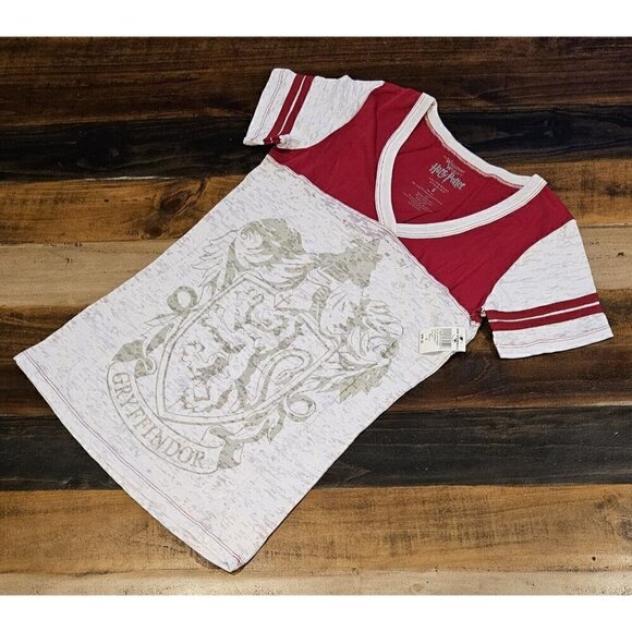 Universal Studios Wizarding World Harry Potter Gryffindor Striped Burnout Size S - Picture 1 of 7